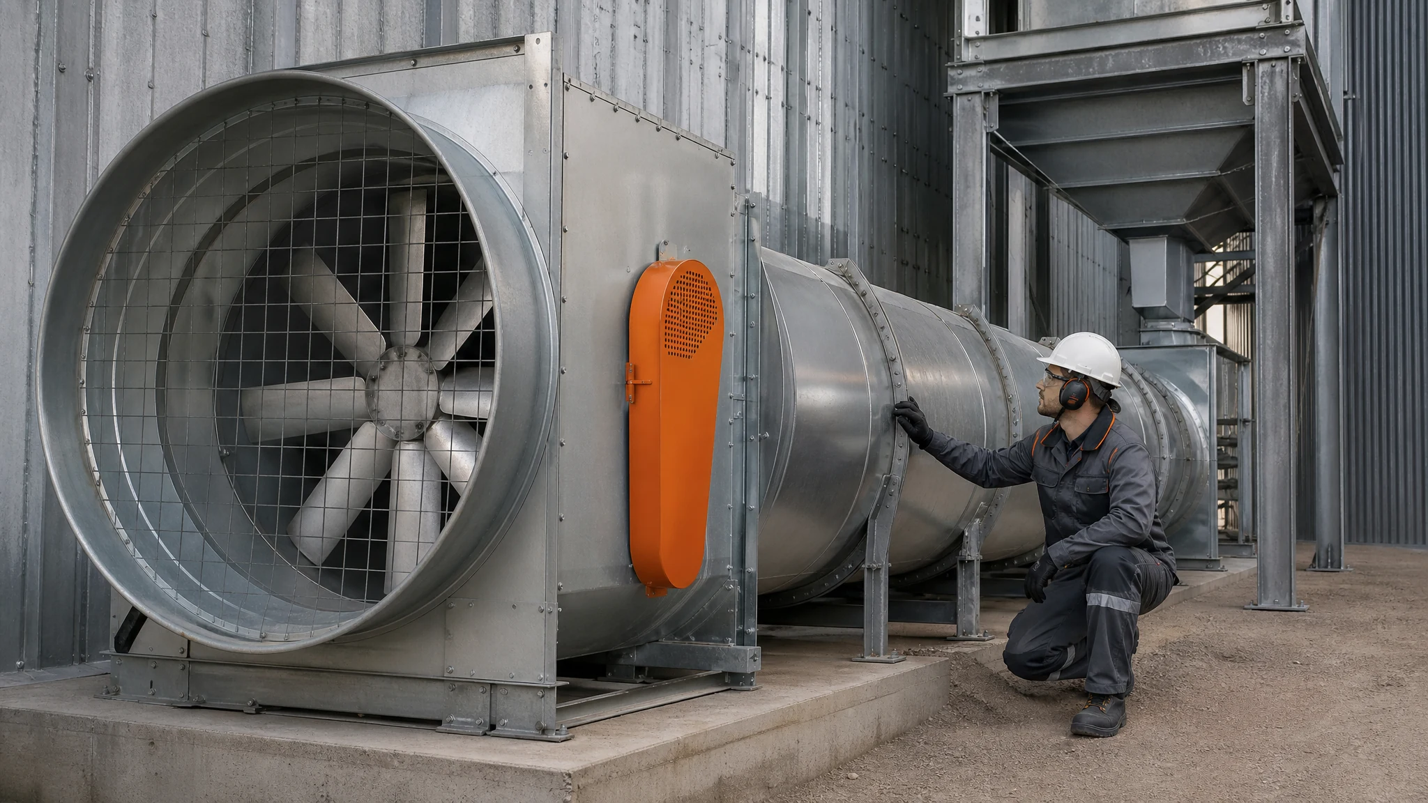 Engineering scene for Grain Storage Ventilation Fans