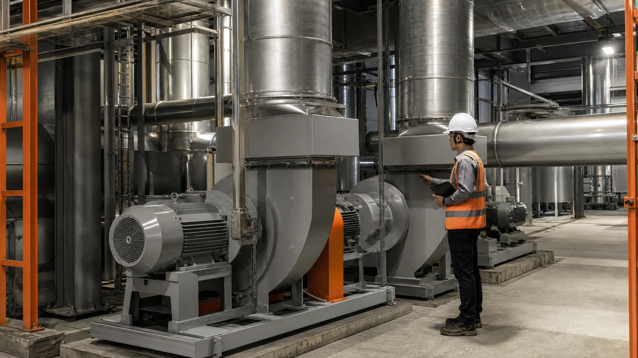 Engineering scene for Industrial Fans For Compressor Rooms