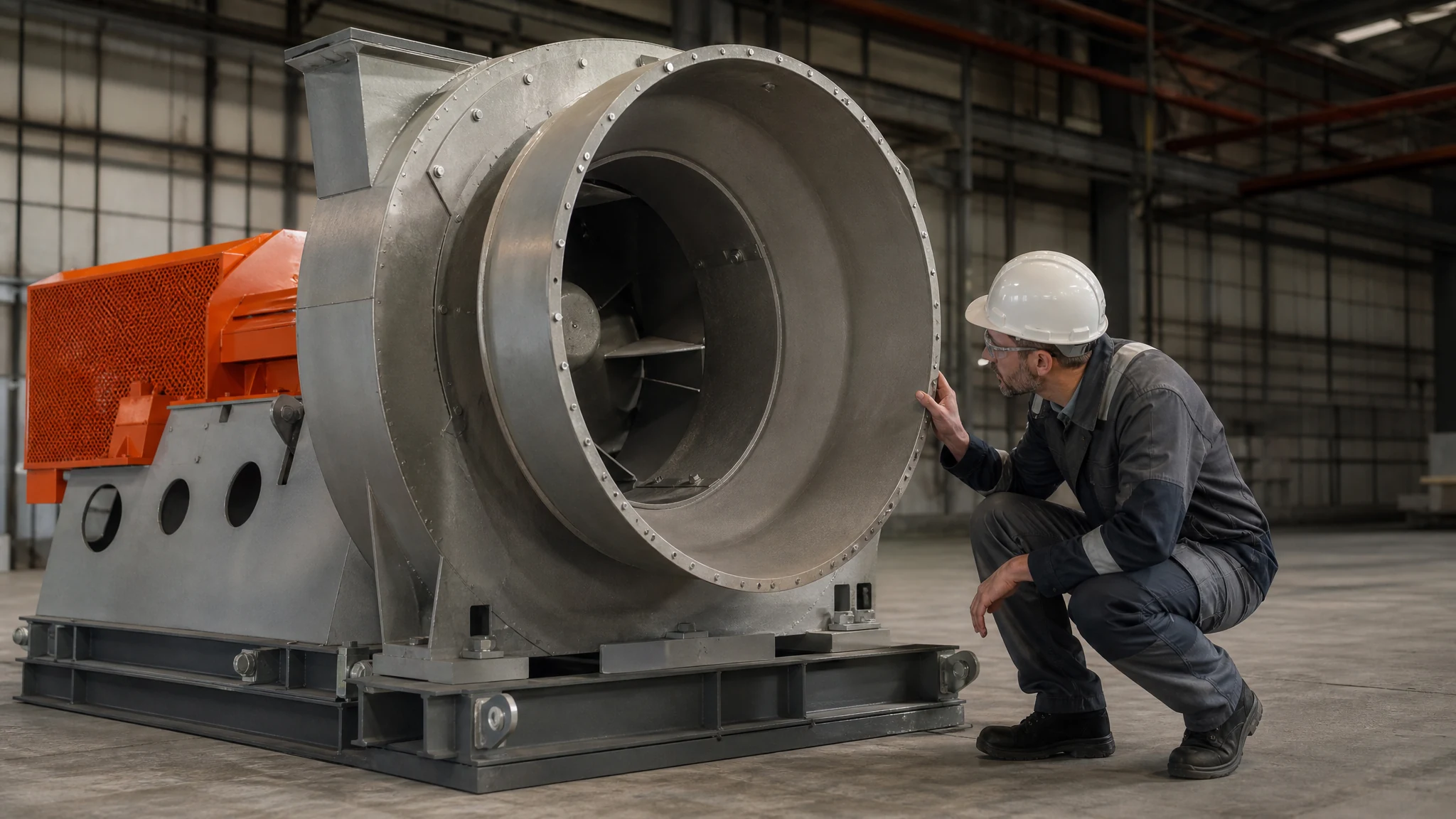 Engineering scene for Industrial Fan Spark-Resistant Construction