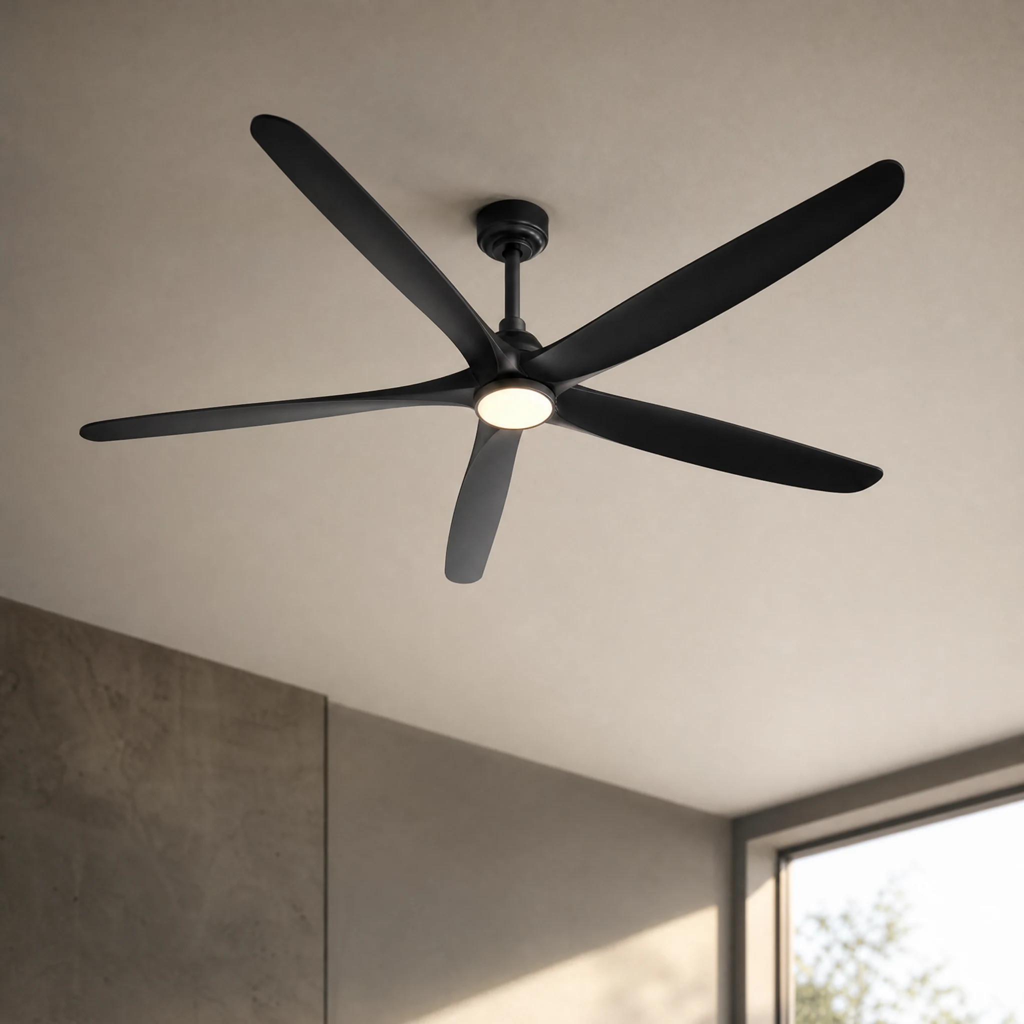 AirMoveX AXV-R five-blade commercial ceiling fan with light